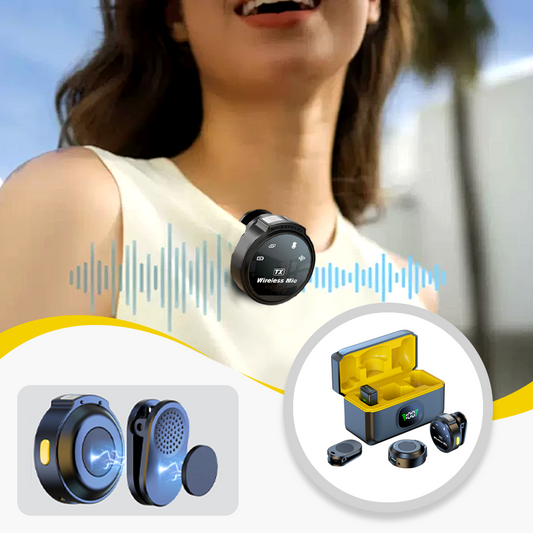 🎙️ LIMITED-TIME 50% OFF! ✨ Wireless Lavalier Microphone with Noise Cancellation – Clear Audio, Clip-On, Portable 📱