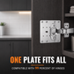 🪑 Buy 1 Get 1 Free! 🔩 Universal Stainless Steel Cabinet Hinge Repair Plate Kit – Reinforce Hinge, Rustproof, Simple Install ✨