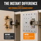 🪑 Buy 1 Get 1 Free! 🔩 Universal Stainless Steel Cabinet Hinge Repair Plate Kit – Reinforce Hinge, Rustproof, Simple Install ✨