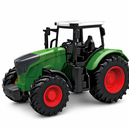 🚜 LIMITED-TIME 50% OFF! 🚛 Large Kids Farm Tractor Toy Set – Friction Powered, Swap Trailers, Drop Resistant ✨