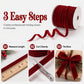 🎄 LIMITED-TIME 50% OFF! ✨ Premium Christmas Ribbon – Soft Velvet, Shape-Keeping, Versatile 🎁