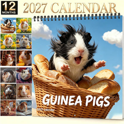 🐹 LIMITED-TIME 50% OFF! ✨ Adorable Guinea Pig Wall Calendar – Lovely Photos📅