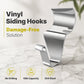 🏡 LIMITED-TIME 50% OFF! 🪝 Heavy Duty 304 Stainless Steel Vinyl Siding Hooks – No Drill, Rustproof, Stable Hold ☀️