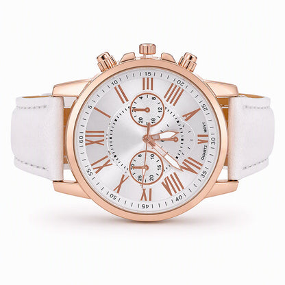 ⌚ LIMITED-TIME 50% OFF! ✨ Women's Quartz Watch with Leather Strap – Elegant, Lightweight, Versatile 🤍