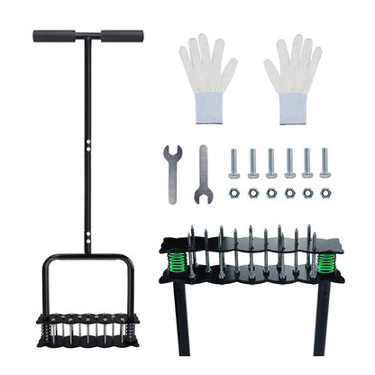 🌱 LIMITED-TIME 50% OFF! ⚙️ Heavy-Duty Manual Lawn Coring Aerator – Self-Cleaning, Adjustable Handle, Carbon Steel 🦶