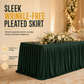 🎉 LIMITED-TIME 50% OFF! ✨ Pleated Table Skirt for Events – Elegant, Wrinkle-Free, Reusable 🎊