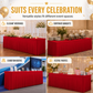 🎉 LIMITED-TIME 50% OFF! ✨ Pleated Table Skirt for Events – Elegant, Wrinkle-Free, Reusable 🎊
