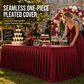 🎉 LIMITED-TIME 50% OFF! ✨ Pleated Table Skirt for Events – Elegant, Wrinkle-Free, Reusable 🎊