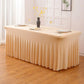 🎉 LIMITED-TIME 50% OFF! ✨ Pleated Table Skirt for Events – Elegant, Wrinkle-Free, Reusable 🎊