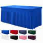 🎉 LIMITED-TIME 50% OFF! ✨ Pleated Table Skirt for Events – Elegant, Wrinkle-Free, Reusable 🎊