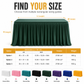 🎉 LIMITED-TIME 50% OFF! ✨ Pleated Table Skirt for Events – Elegant, Wrinkle-Free, Reusable 🎊