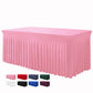 🎉 LIMITED-TIME 50% OFF! ✨ Pleated Table Skirt for Events – Elegant, Wrinkle-Free, Reusable 🎊