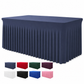 🎉 LIMITED-TIME 50% OFF! ✨ Pleated Table Skirt for Events – Elegant, Wrinkle-Free, Reusable 🎊