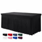 🎉 LIMITED-TIME 50% OFF! ✨ Pleated Table Skirt for Events – Elegant, Wrinkle-Free, Reusable 🎊
