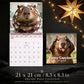 📅 LIMITED-TIME 50% OFF! ✨ Funny Capybara Calendar 2027 – Cute Monthly Art, Thick Paper, Lovely Room Decor 🐹