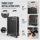 🧳 LIMITED-TIME 50% OFF! 💧 Thickened Waterproof Clear Luggage Cover – Wear-resistant, See-through, Easy Fit ✨