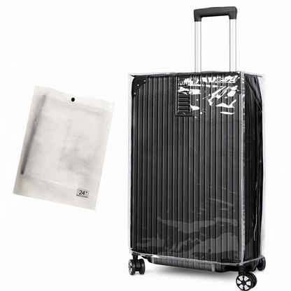 🧳 LIMITED-TIME 50% OFF! 💧 Thickened Waterproof Clear Luggage Cover – Wear-resistant, See-through, Easy Fit ✨