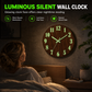 🕰️ LIMITED-TIME 50% OFF! 🌙 12-Inch Silent Wooden Wall Clock – Luminous Dial, Wood Grain, No Tick ✨