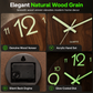 🕰️ LIMITED-TIME 50% OFF! 🌙 12-Inch Silent Wooden Wall Clock – Luminous Dial, Wood Grain, No Tick ✨