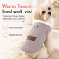 🐾 LIMITED-TIME 50% OFF! ❄️ Warm Lamb Fleece Pet Vest – Thick Lined, Built-in Leash Ring for Dogs & Cats ✨