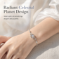 🪐 LIMITED-TIME 50% OFF! ✨ S925 Sterling Silver Planet Star Bracelet – Hypoallergenic, Dainty, Luminescent ✨