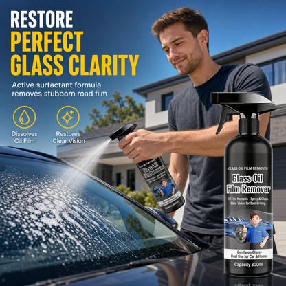 🚗 LIMITED-TIME 50% OFF! 👀 Car Glass Oil Film Remover Spray – Powerful, Fast-Acting, Anti-Glare ✨