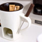 🍫 LIMITED-TIME 50% OFF! 🕯️ Ceramic Chocolate Fondue Mug – Elegant, Multi-use, Easy Clean ✨