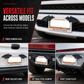🦇 LIMITED-TIME 50% OFF! 🚗 1 Pair Halloween Black Bat Wings Car License Plate Decor – 3D Matte, Weatherproof, Easy Install ✨