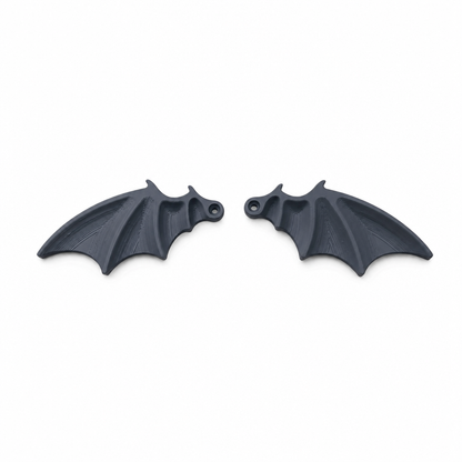 🦇 LIMITED-TIME 50% OFF! 🚗 1 Pair Halloween Black Bat Wings Car License Plate Decor – 3D Matte, Weatherproof, Easy Install ✨