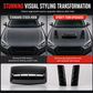 🚗 LIMITED-TIME 50% OFF! ✨ Car Hood Fake Air Vent Sticker – Shark Gill Style, Sport Look, No Drilling 🏎️
