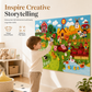🐄 LIMITED-TIME 50% OFF! ✨ Kids DIY Felt Story Board Set – Farm Animal Theme, 104×75cm, Toddler Early Learning 🧸