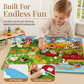 🐄 LIMITED-TIME 50% OFF! ✨ Kids DIY Felt Story Board Set – Farm Animal Theme, 104×75cm, Toddler Early Learning 🧸