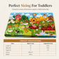 🐄 LIMITED-TIME 50% OFF! ✨ Kids DIY Felt Story Board Set – Farm Animal Theme, 104×75cm, Toddler Early Learning 🧸