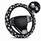 🚗 LIMITED-TIME 50% OFF! ✨ Ringless Silk Steering Wheel Cover – Breathable, Printed, All-Season ❄️