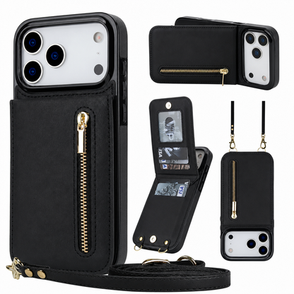 👜 LIMITED-TIME 50% OFF! 💳 Crossbody Wallet Phone Case – Zipper Pocket, Kickstand, Leather ✨