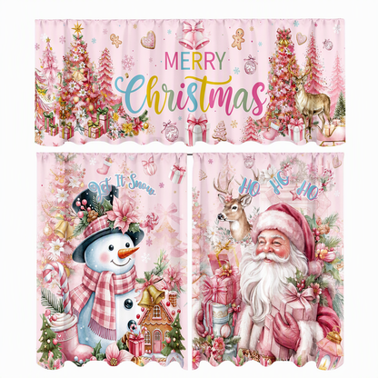 🎄 LIMITED-TIME 50% OFF! ✨ Christmas Kitchen Curtain Set – Festive, Soft, Decorative 🍪