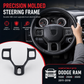 🚛 LIMITED-TIME 50% OFF! ✨ Steering Wheel Trim Cover For RAM Trucks – Carbon Look, Scratch-proof, Snap-on 🛠️