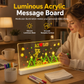 💡 LIMITED-TIME 50% OFF! ✨ Rechargeable LED Acrylic Note Board – Glowing, Erasable, Desktop 📝