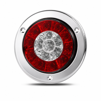 🚛 LIMITED-TIME 50% OFF! 💡 4 Inch Round LED Tail Lights – Waterproof, Dual-Color, Wide Voltage 🛞