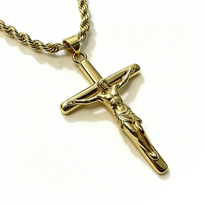 ✝️ LIMITED-TIME 50% OFF! ✨ Crucifix Pendant Necklace – Timeless Faith Symbol, Tarnish Resistant, Solid Build ✨