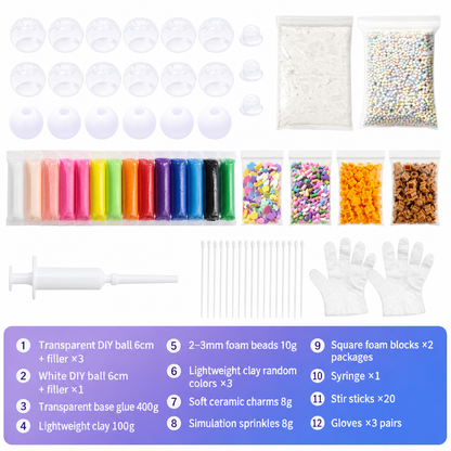 🧸 LIMITED-TIME 50% OFF! ✨ DIY Squeeze Ball Making Kit – Slow Rising, Leak-Proof, Fun Craft 🎨
