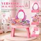 👸 LIMITED-TIME 50% OFF! ✨ Kids Pretend Play Makeup Vanity Table Toy – Safe, Sturdy, Rich Accessories 🎀