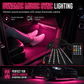🚗 LIMITED-TIME 50% OFF! ✨ Sound Activated RGB Car Footwell Lights – Music Sync, 12 LEDs, Easy Install 💡