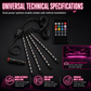 🚗 LIMITED-TIME 50% OFF! ✨ Sound Activated RGB Car Footwell Lights – Music Sync, 12 LEDs, Easy Install 💡